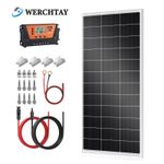 200W Solar Panel Kit 12V with Mounting Brackets Controller Caravan RV Camper Van