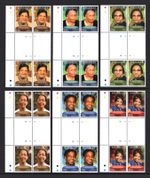 M3729 Bahamas 2012 SG1629/34 - Women's Suffrage GUTTER and PLATE blocks