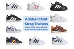 adidas Superstar Grand Ct Strap Trainers Sz 5 - 9 Infants RRP £25-40 CLEARANCE