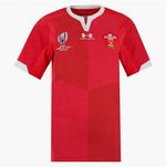Under Armour Wales Rugby World Cup 2019 Red Rugby Union Shirt Jersey Large