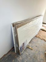 Luna White & Grey Speckled Laminate Kitchen Worktop Polished 3m x 600mm