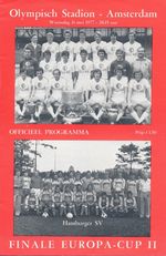 CUP WINNERS CUP FINAL 1977 Anderlecht v Hamburg