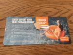 Easy Jet:  Voucher for £ 60 discount off a EJ holiday (terms)  book by 30 Sep 26