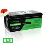 DATOUBOSS 12V 300Ah Lifepo4 Battery Lithium Leisure solar rechargeable for RV