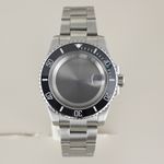 Silver watch cases steel Oyster strap Diver bezel For Seiko Nh35 nh36 2824 8215