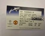 TICKET STUB- MANCHESTER UNITED V FENERBAHCE CHAMPIONS LEAGUE- ROONEY DEBUT 2004