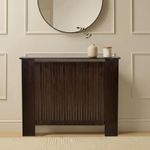 OHS Ribbed Radiator Cover Slatted Engineered Wood Side Board S M L Cabinet Shelf