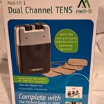 Med-Fit Med-Fit 1 Dual Channel TENS Stimulation Device Kit, Portable Battery
