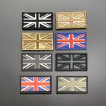 Small Union Jack Patch Hook & Loop Mini Military Army Tactical UK GB Flag Badge