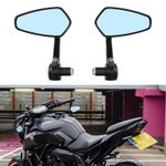For Yamaha MT-07 MT-09 MT-03 7/8" Handlebar Bar End Mirrors Black Arrow Rearview