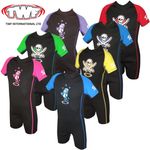 BOYS GIRLS SHORTY WETSUIT CHILDS KIDS  UV SWIM WET SUIT TO FIT AGE 1-10 YEARS