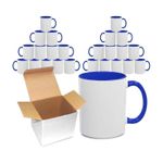 11oz Sublimation Mug - Coloured Handle & Inner Mug with Smash Proof Boxes