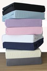 2xCot Fitted Sheet 120x60cm Super Soft Premium Quality 100% Cotton Soft Jersey.
