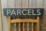 PARCELS vintage style solid wood sign Wall Plaque antique old retro
