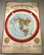 Gleason's World Map • Azimuthal Flat Earth Giclée Fine Art Papers • Poster Print