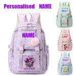 Personalised Kids Backpack Travel Pattern Boys Girls Back To School Bag Rucksack