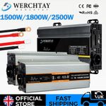 Power Inverter 3000W 3600W 5000W Pure Sine Wave 12V To 240V Converter LCD RV