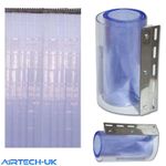 PVC Refrigeration Replacement Strip Only 200mm x 2.5Meter Drop Clear Transparent