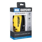 Oxford Screamer7 Alarm Disc Lock Yellow