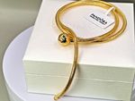 Genuine Pandora Moments Logo Ball Clasp Snake Golden Chain Necklace 45cm Boxed