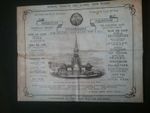 VICTORIAN PROGRAMME , BRIGHTON AQUARIUM ,  8 PAGE PROGRAMME , FANTASTIC HISTORY 