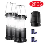 2x 30 LED Portable Camping Torch Battery Operated Lantern Night Light Tent Lamp