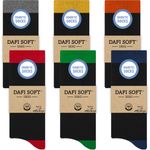 Dafi soft 6 Pairs Diabetic socks for men, Cotton, Size M L XL, Made in Turkey