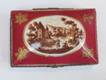 French Porcelain Hand-Painted Hinged Box -19th Century