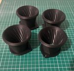 4 X WEBER 40x55mm DCOE / DELLORTO 3D PRINTED RAM PIPE / VELOCITY STACK / TRUMPET