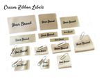 Personalised Custom Handmade Flat Folded Sew In Ribbon Fabric Clothes Labels