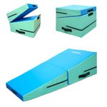 Foldable Incline Gymnastics Mat Wedge Ramp Sport Gym Aerobics Yoga Folding 120cm