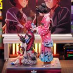 Demon Slayer Akaza Resin Model Koyuki Statuer  Action Figure model 29cm Doll