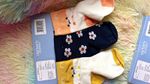 Carter’s Starters 3 Pair Ankle Socks 0-3 Months Unisex Baby Fox Floral Non-Slip