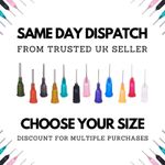 Blunt Tip Syringe Needle Luer Cap Oil Glue Ink Dispensing Liquid Refill 12.7cm