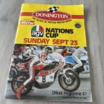 Donington AGV Nations Cup 1979 Programme With Various Autographs