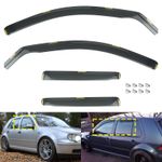 4pcs Set Wind Rain Deflectors For VW Golf MK4 Hatchback Estate 1997-2004 5 Door