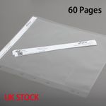 eTone 60x 120 Film Negative Strip Sleeves Storage Ring Binder Pages-translucent