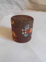 Vintage Folk art jar with lid french 1920s signed G.Reynaud