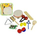 Handheld Children's Percussion Set Music for Kids with Bag - A-Star