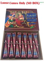 Dark Brown Kaveri Natural Henna Cones Bridal Mehndi cones Temporary Henna Tattoo
