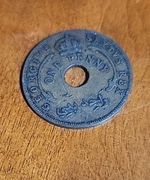 British West Africa -  One Penny 1952 Georgivs Sextvs Rex Free Shipping