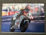 KEVIN SCHWANTZ HAND SIGNED 12X8” PHOTO LUCKY STRIKE SUZUKI 500CC CHAMPION YAMAHA