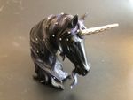 Nemesis Now Jewelled Midnight Black Unicorn Bust 15cm Figurine Ornament REPAIRED