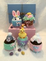 Easter / Birthday Cupcakes Chocolate Orange / Bath Bomb Covers KNITTING PATTERN