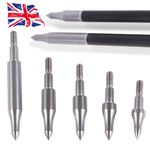 12PK Archery 75-300Grain Field Points Steel Arrow Tips Target Arrowhead Practice