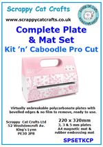 Kit 'n' Caboodle Pro Cut Complete Set of Plates PLUS Mats by Scrappy Cat Crafts