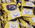 10x32g MR PORKY ENGLISH MUSTARD CRISPY STRIPS Best Before 17/10/2026