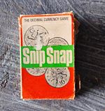 Vintage Snip Snap Vintage Decimal Currency Educational Card Game Age 4-7
