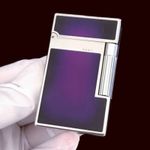 For Memorial S.T Dupont Lighter PING Sound Gas Refillable Brushed&Adapter UA34