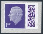 2026 "M26L"-"MBIL" 1st Class Plum Pur KING CHARLES SBP2i-Single Stamp fm Bus Sht